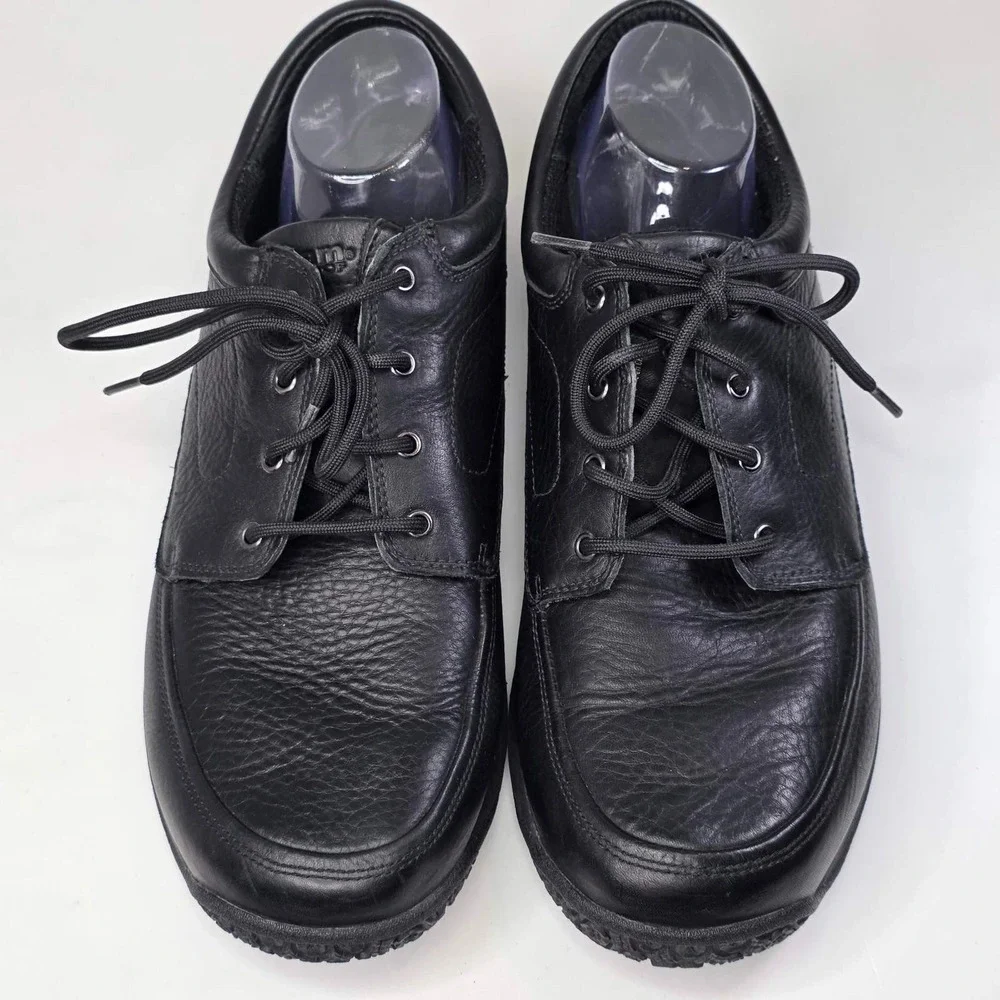 Dunham Waterproof Walking Shoes Men's Size 14 2E Black Leather Slip Resistant